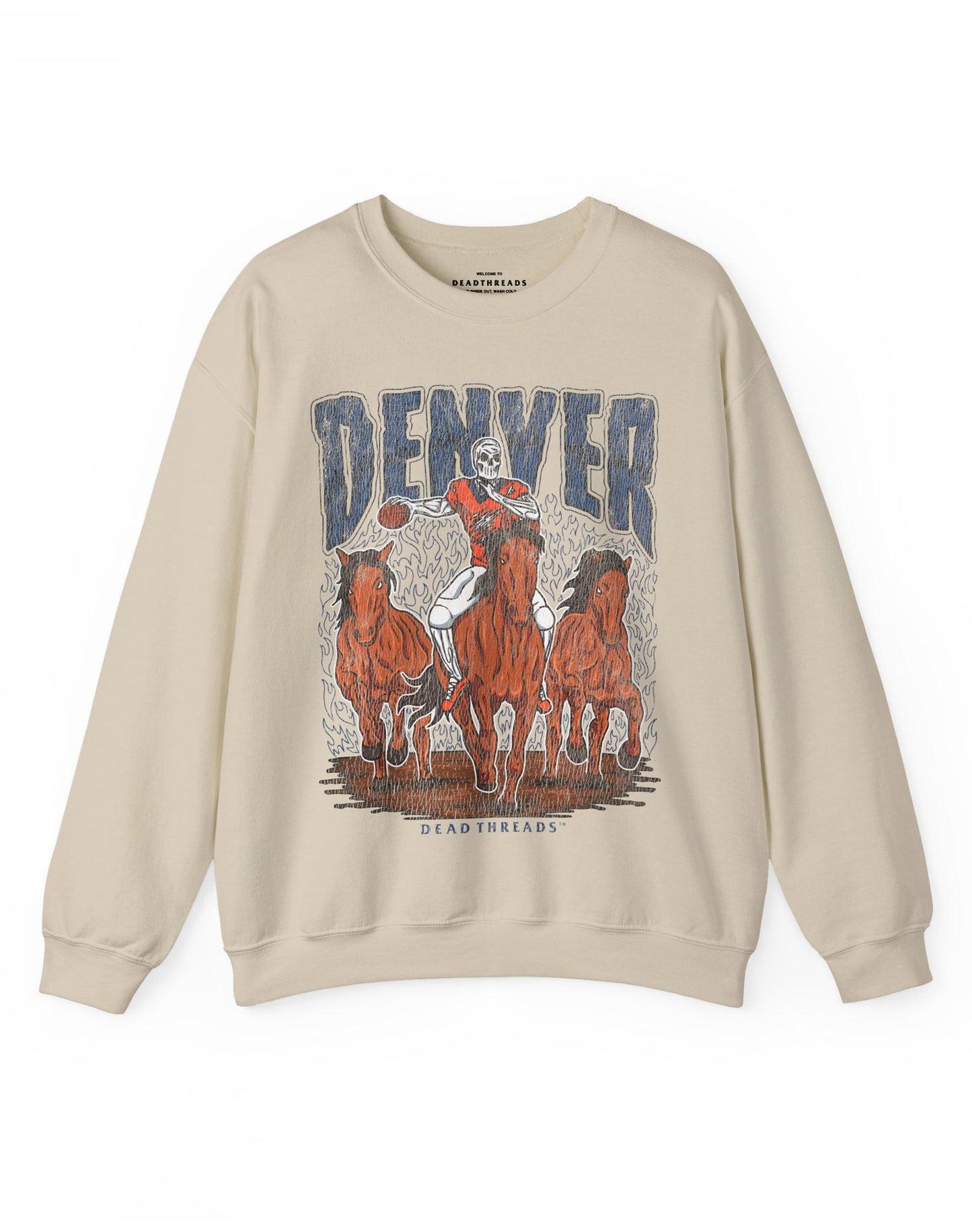 DENVER FOOTBALL v1 CREWNECK SWEATSHIRT – Sweatshirt – Dead Threads Apparel