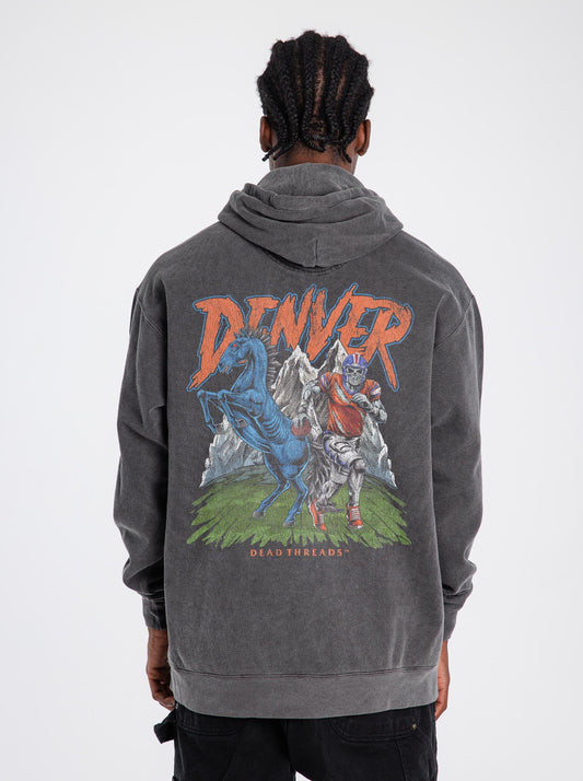 DENVER FOOTBALL v2 - “DT ESSENTIAL" HOODIE – Hoodie – Dead Threads Apparel