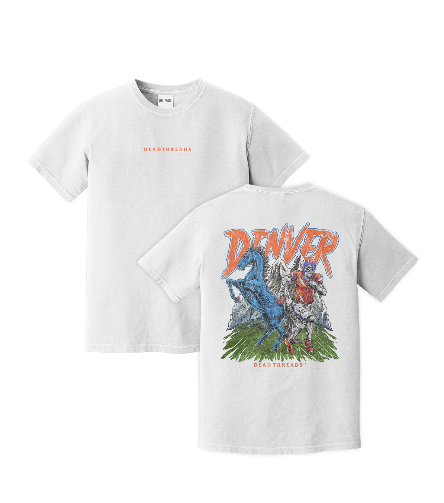 DENVER FOOTBALL v2 - “DT ESSENTIAL" PREMIUM T - SHIRT – T-Shirt – Dead Threads Apparel