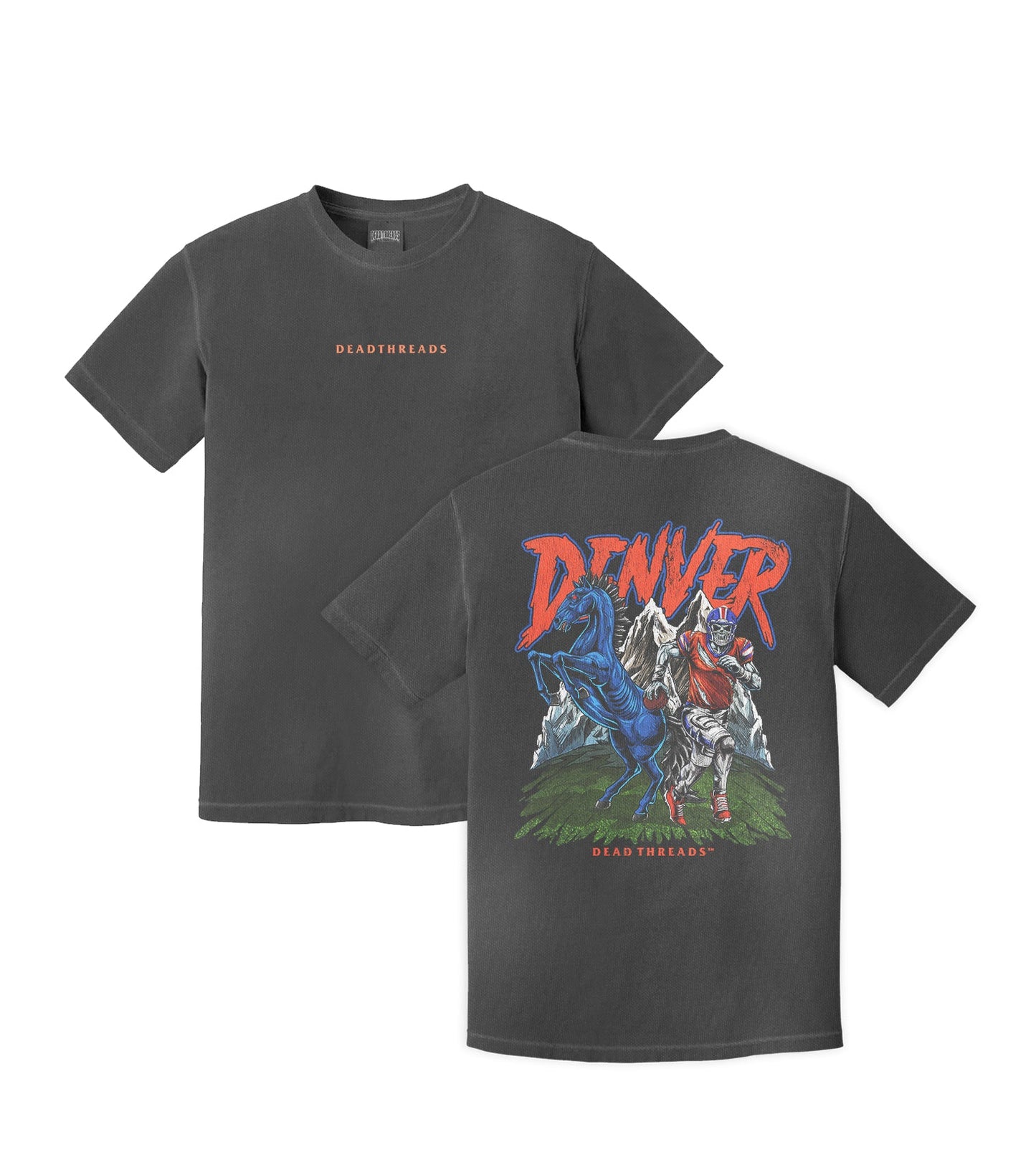 DENVER FOOTBALL v2 - “DT ESSENTIAL" PREMIUM T - SHIRT – T-Shirt – Dead Threads Apparel