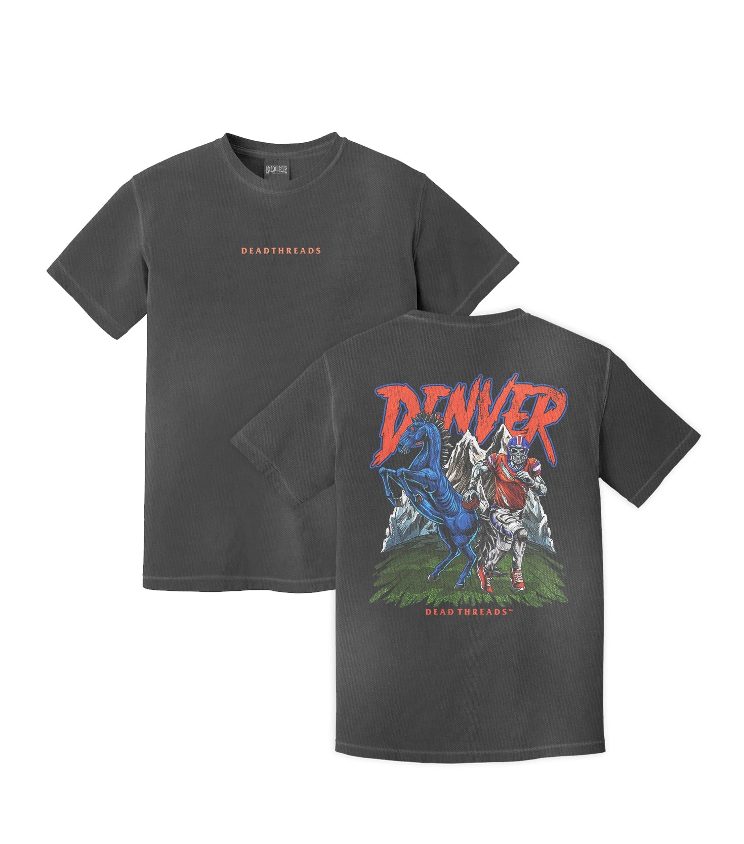 DENVER FOOTBALL v2 - “DT ESSENTIAL" PREMIUM T - SHIRT – T-Shirt – Dead Threads Apparel
