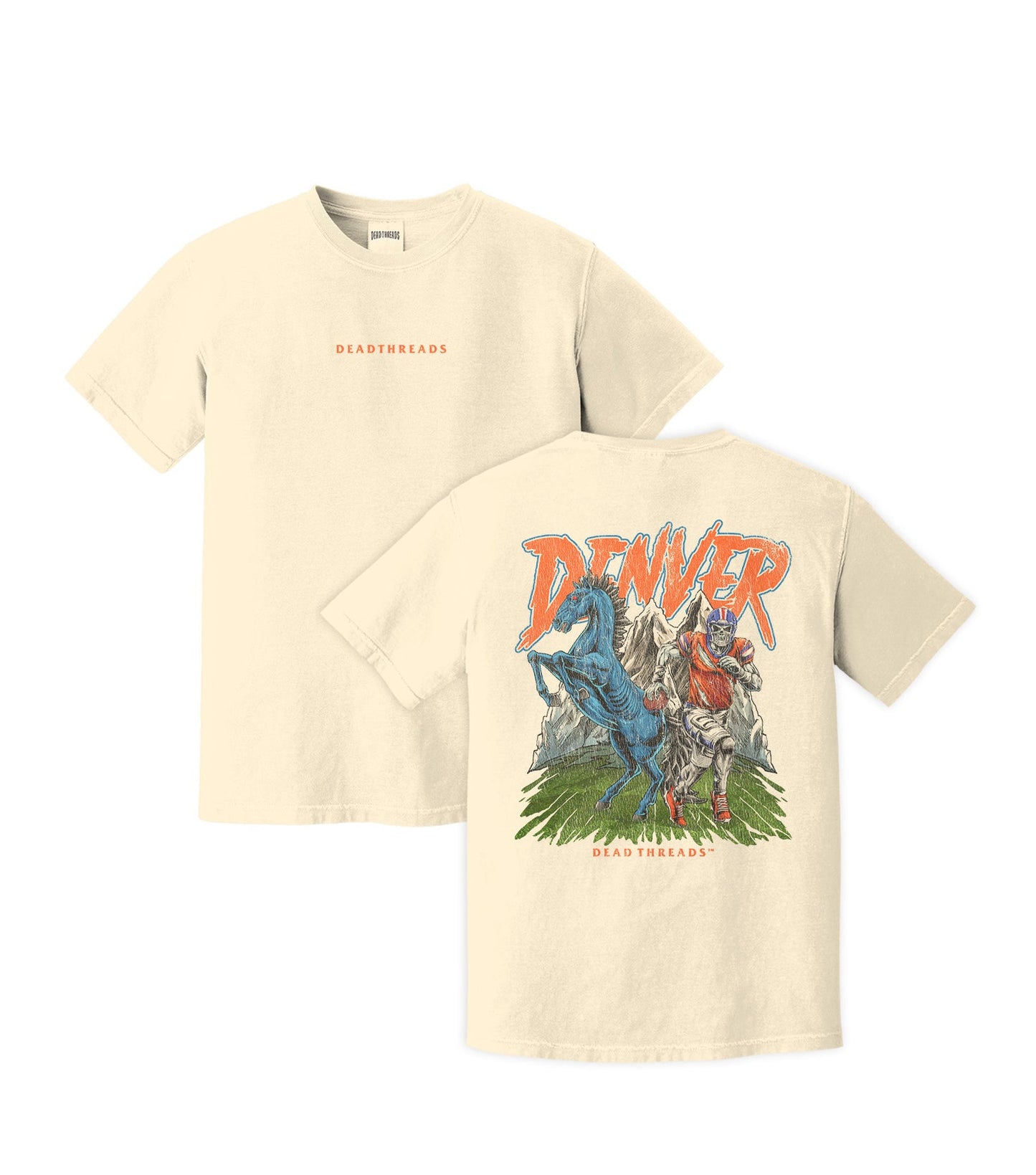 DENVER FOOTBALL v2 - “DT ESSENTIAL" PREMIUM T - SHIRT – T-Shirt – Dead Threads Apparel