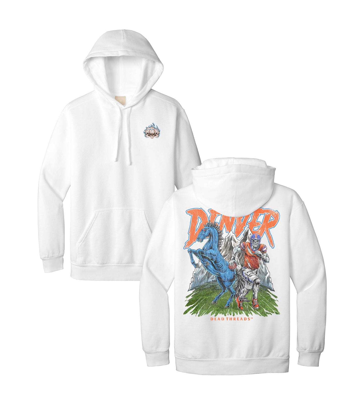 DENVER FOOTBALL v2 - HOODIE – Hoodie – Dead Threads Apparel