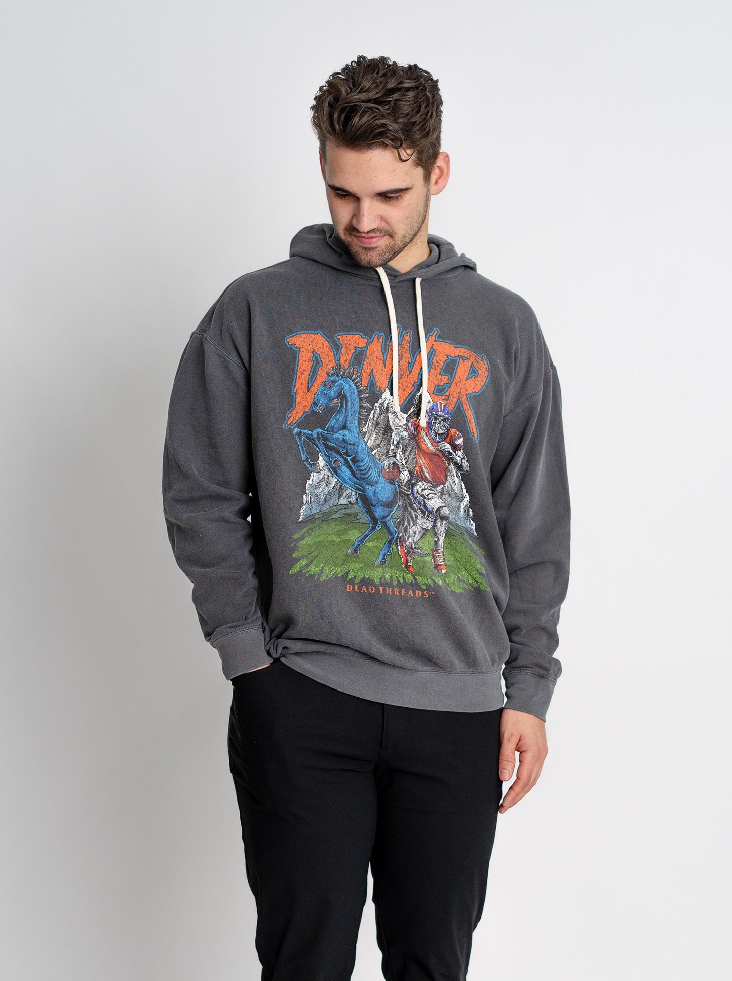 DENVER FOOTBALL v2 - LIGHTWEIGHT HOODIE – Lightweight – Dead Threads Apparel