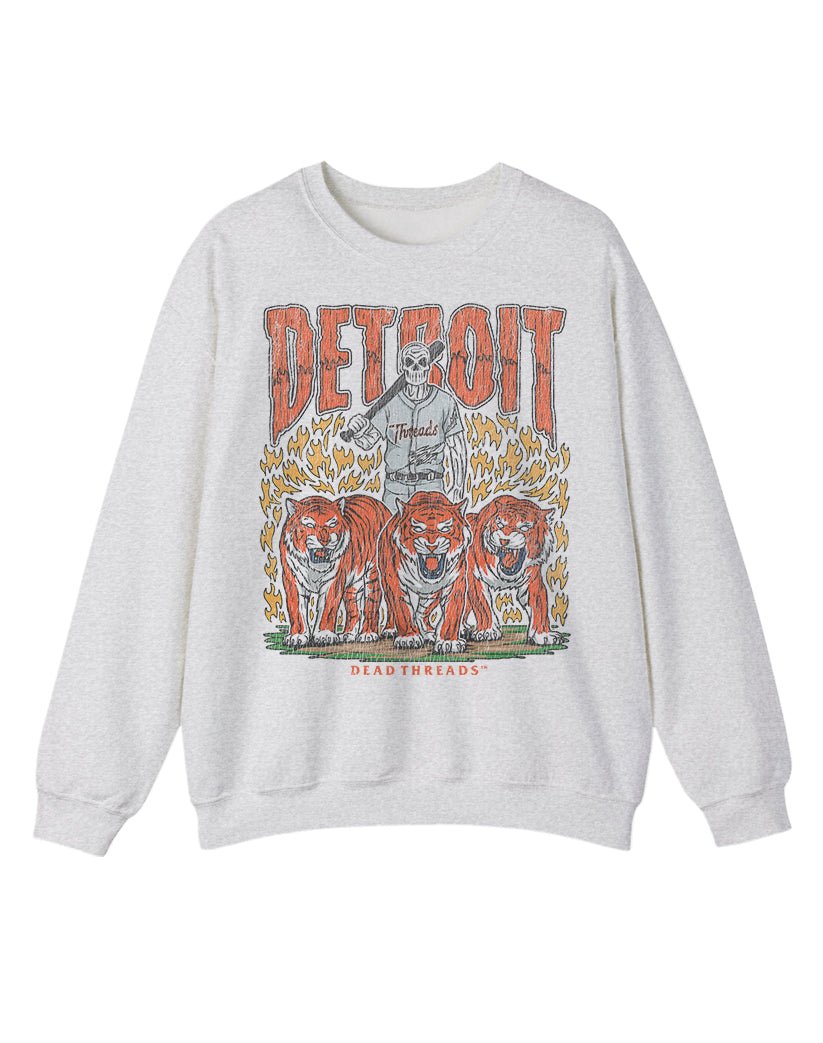 DETROIT BASEBALL CREWNECK SWEATSHIRT – Sweatshirt – Dead Threads Apparel