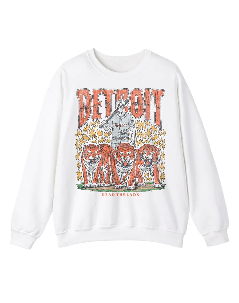 DETROIT BASEBALL CREWNECK SWEATSHIRT – Sweatshirt – Dead Threads Apparel