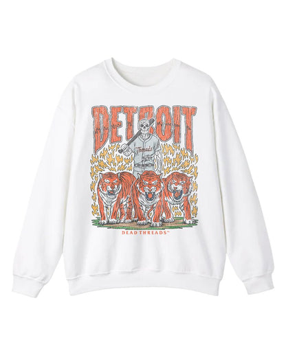 DETROIT BASEBALL CREWNECK SWEATSHIRT – Sweatshirt – Dead Threads Apparel