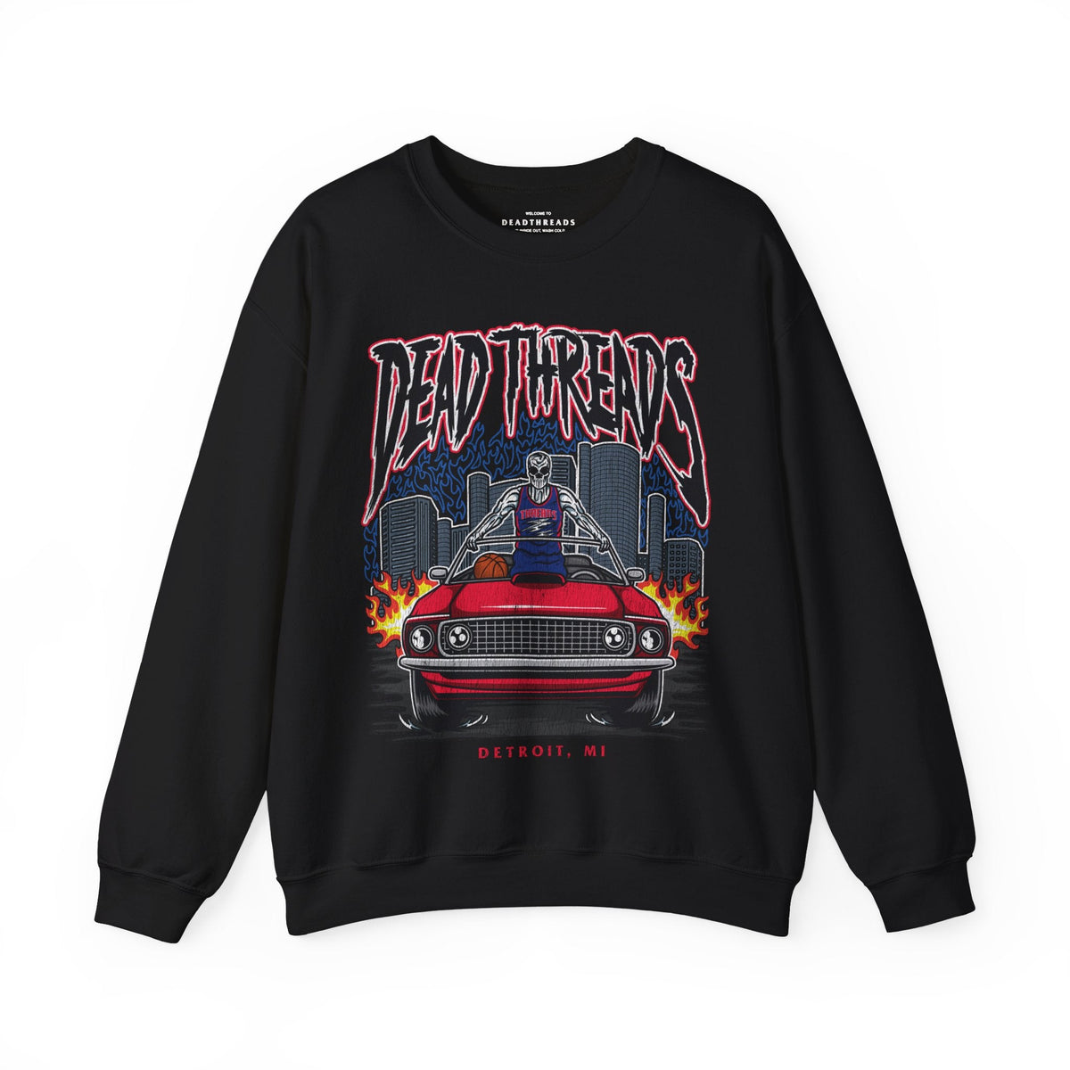 DETROIT BASKETBALL - CREWNECK SWEATSHIRT – Sweatshirt – Dead Threads Apparel