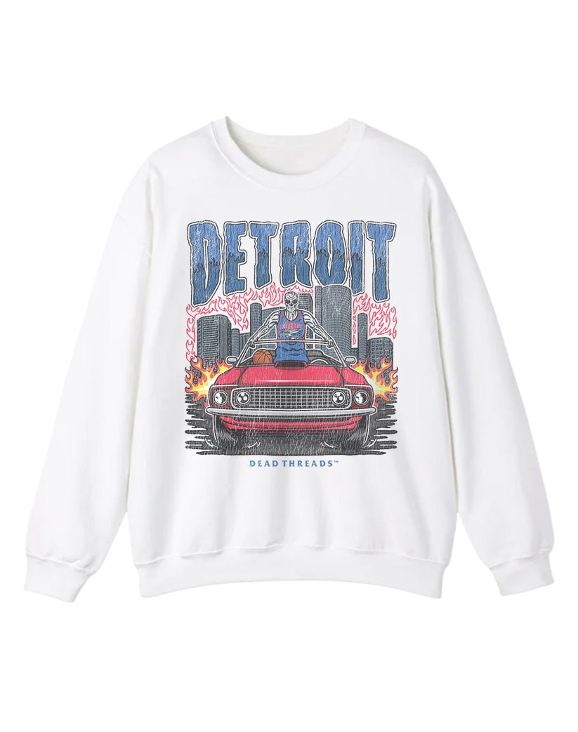 DETROIT BASKETBALL CREWNECK SWEATSHIRT – Sweatshirt – Dead Threads Apparel