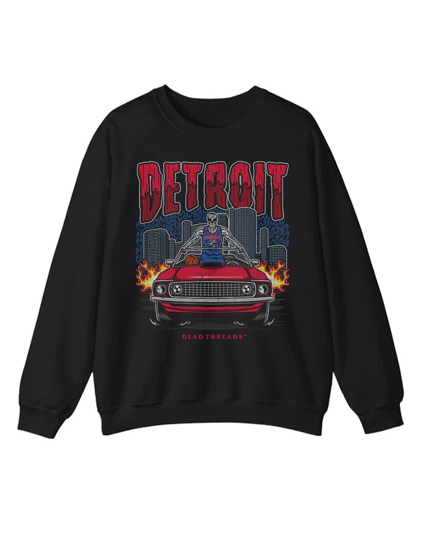 DETROIT BASKETBALL CREWNECK SWEATSHIRT – Sweatshirt – Dead Threads Apparel