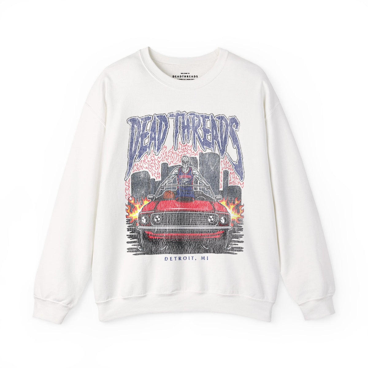 DETROIT BASKETBALL - CREWNECK SWEATSHIRT – Sweatshirt – Dead Threads Apparel