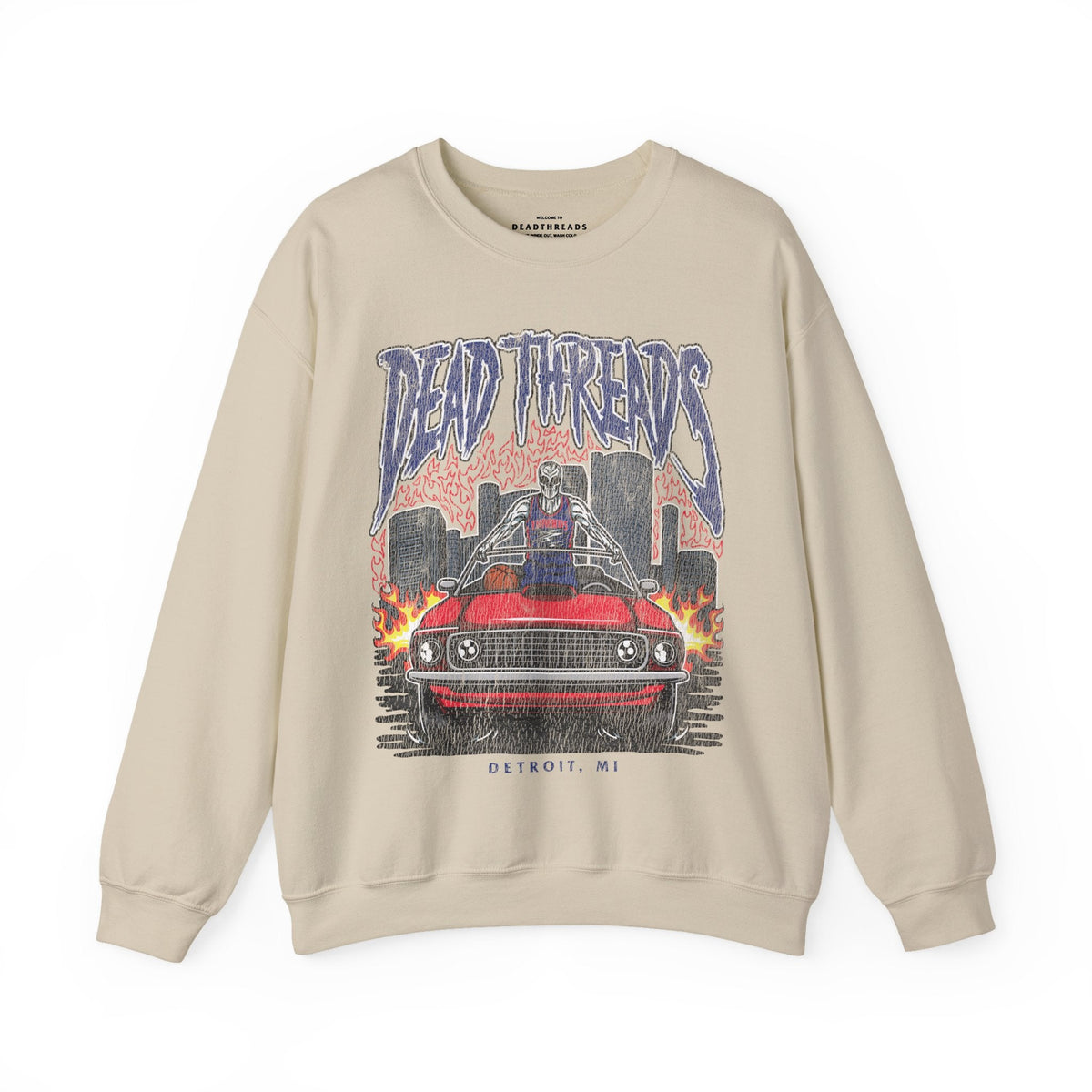 DETROIT BASKETBALL - CREWNECK SWEATSHIRT – Sweatshirt – Dead Threads Apparel