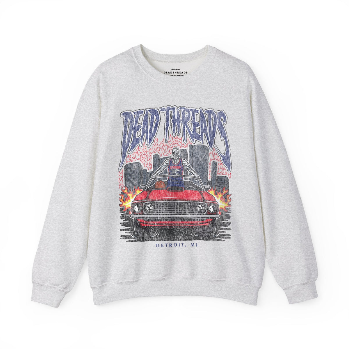 DETROIT BASKETBALL - CREWNECK SWEATSHIRT – Sweatshirt – Dead Threads Apparel