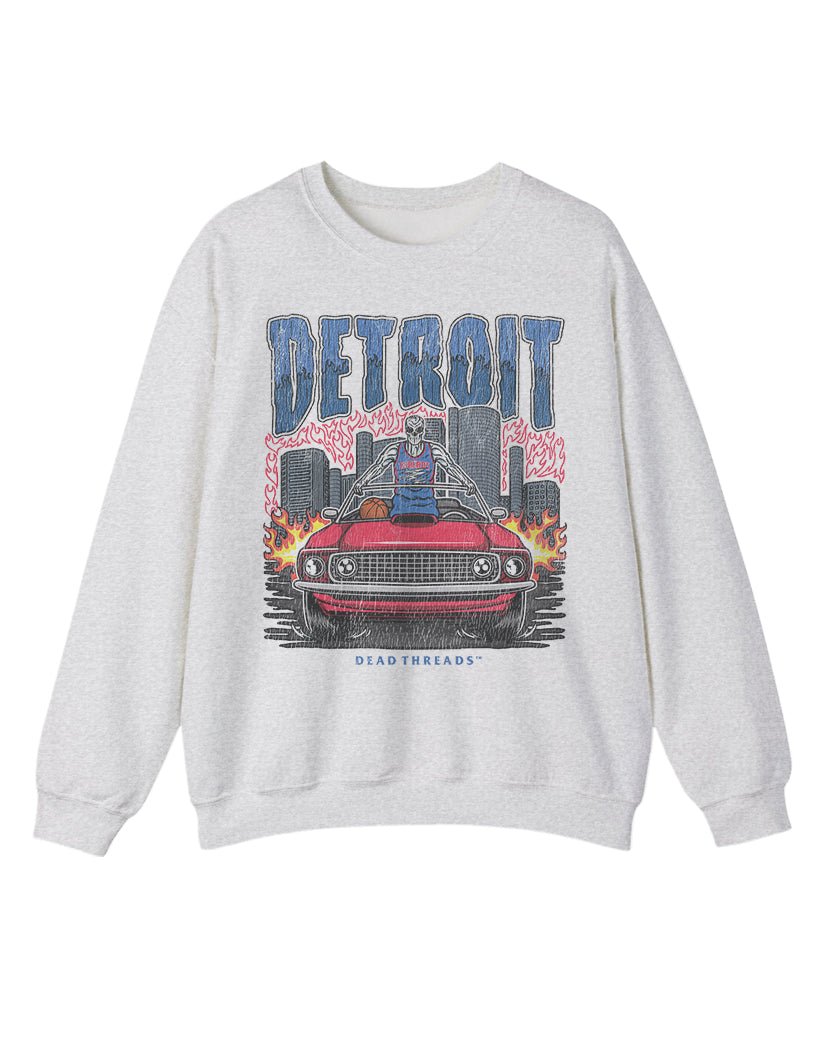 DETROIT BASKETBALL CREWNECK SWEATSHIRT – Sweatshirt – Dead Threads Apparel