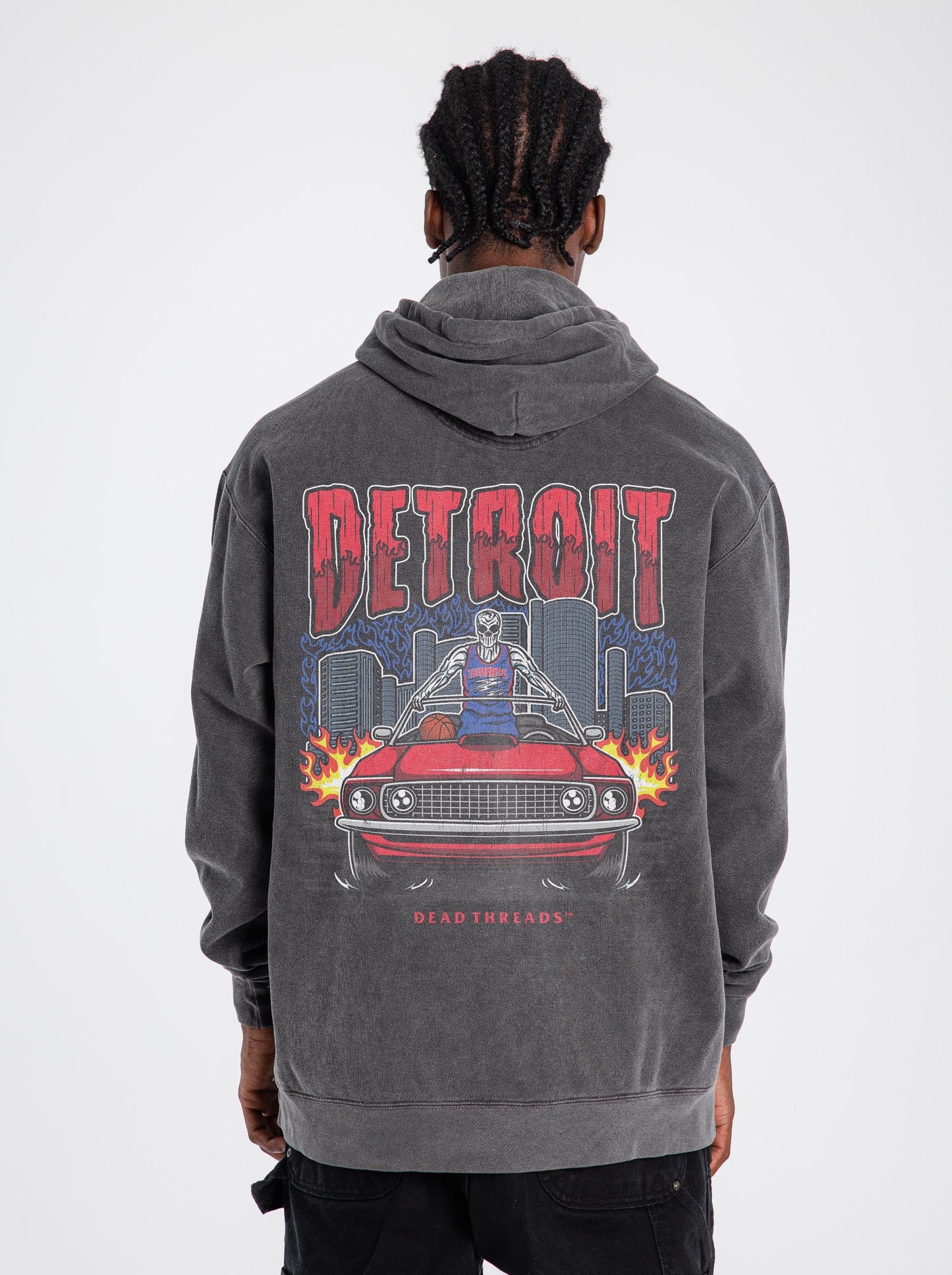 DETROIT BASKETBALL - “DT ESSENTIAL" HOODIE – Hoodie – Dead Threads Apparel