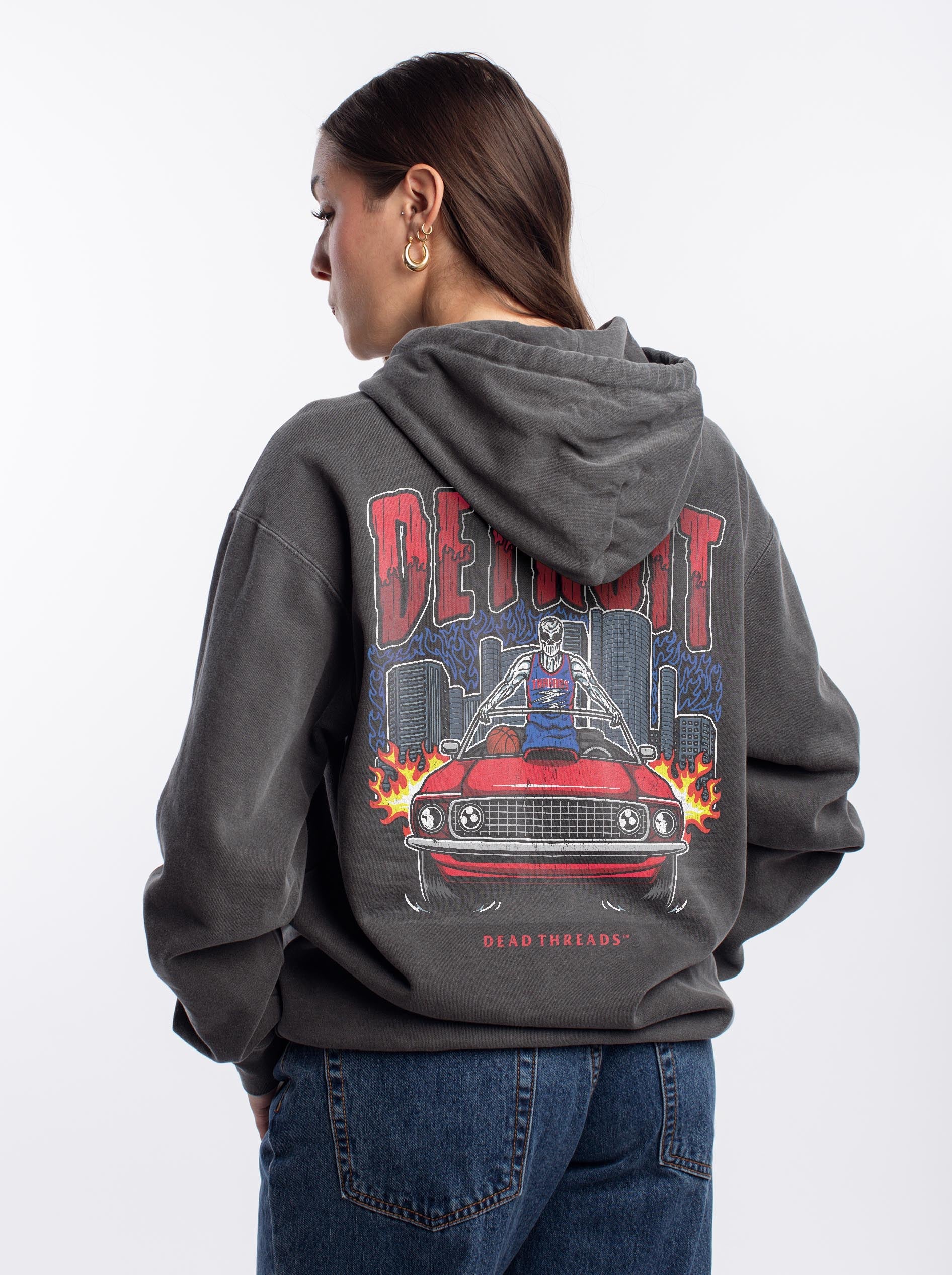 DETROIT BASKETBALL - “DT ESSENTIAL" HOODIE – Hoodie – Dead Threads Apparel