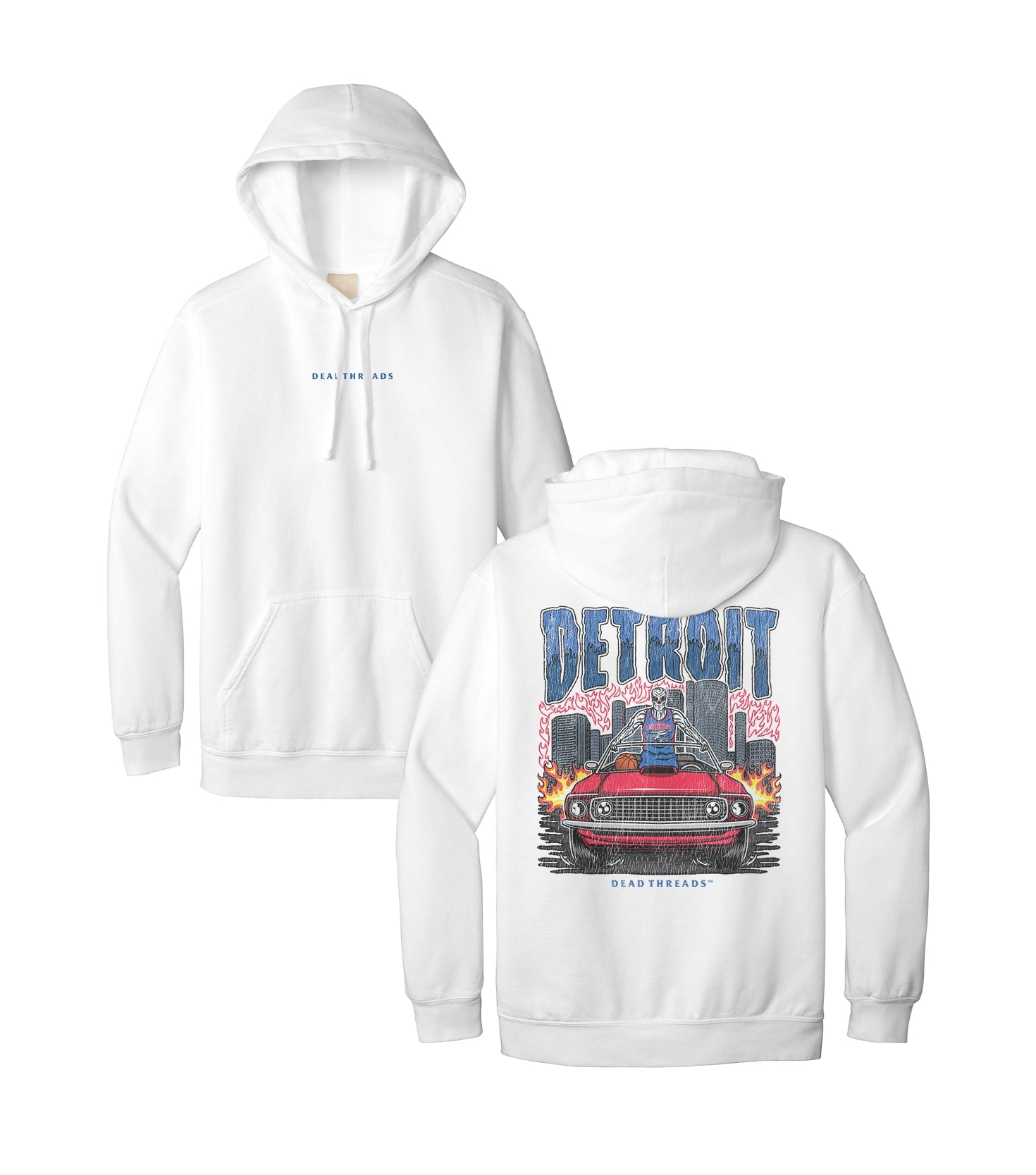 DETROIT BASKETBALL - “DT ESSENTIAL" HOODIE – Hoodie – Dead Threads Apparel