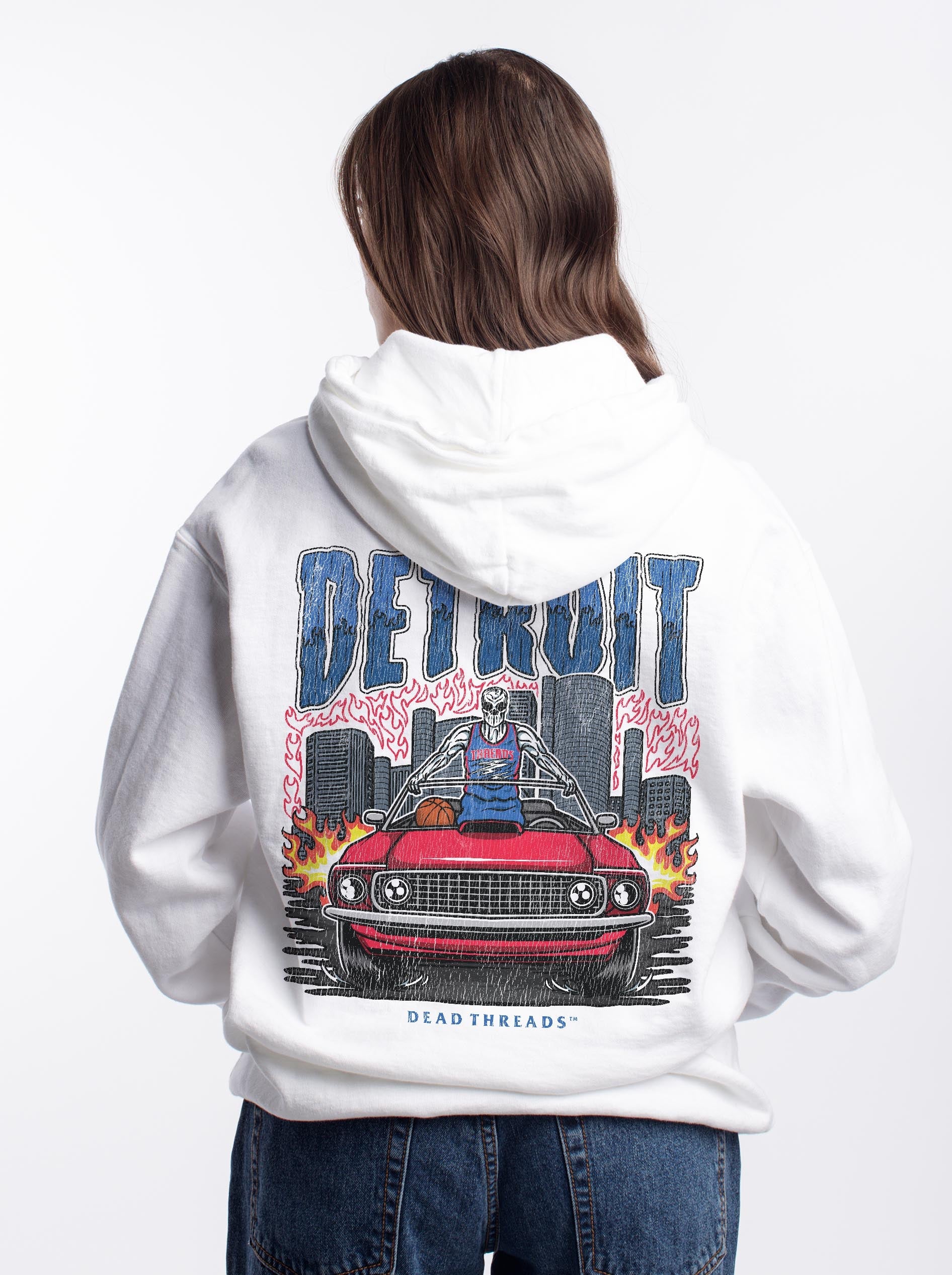 DETROIT BASKETBALL - “DT ESSENTIAL" HOODIE – Hoodie – Dead Threads Apparel