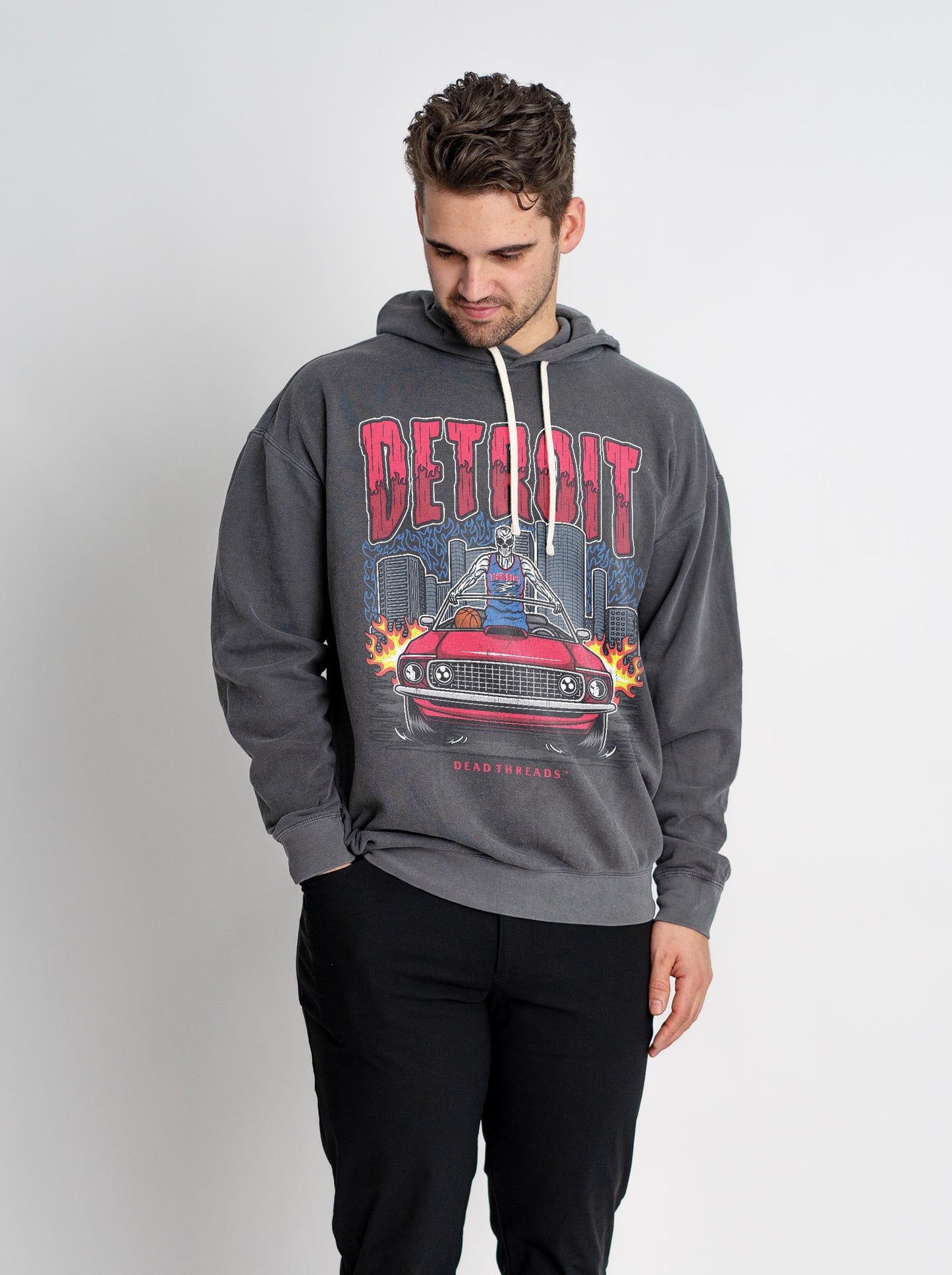 DETROIT BASKETBALL - LIGHTWEIGHT HOODIE – Lightweight – Dead Threads Apparel