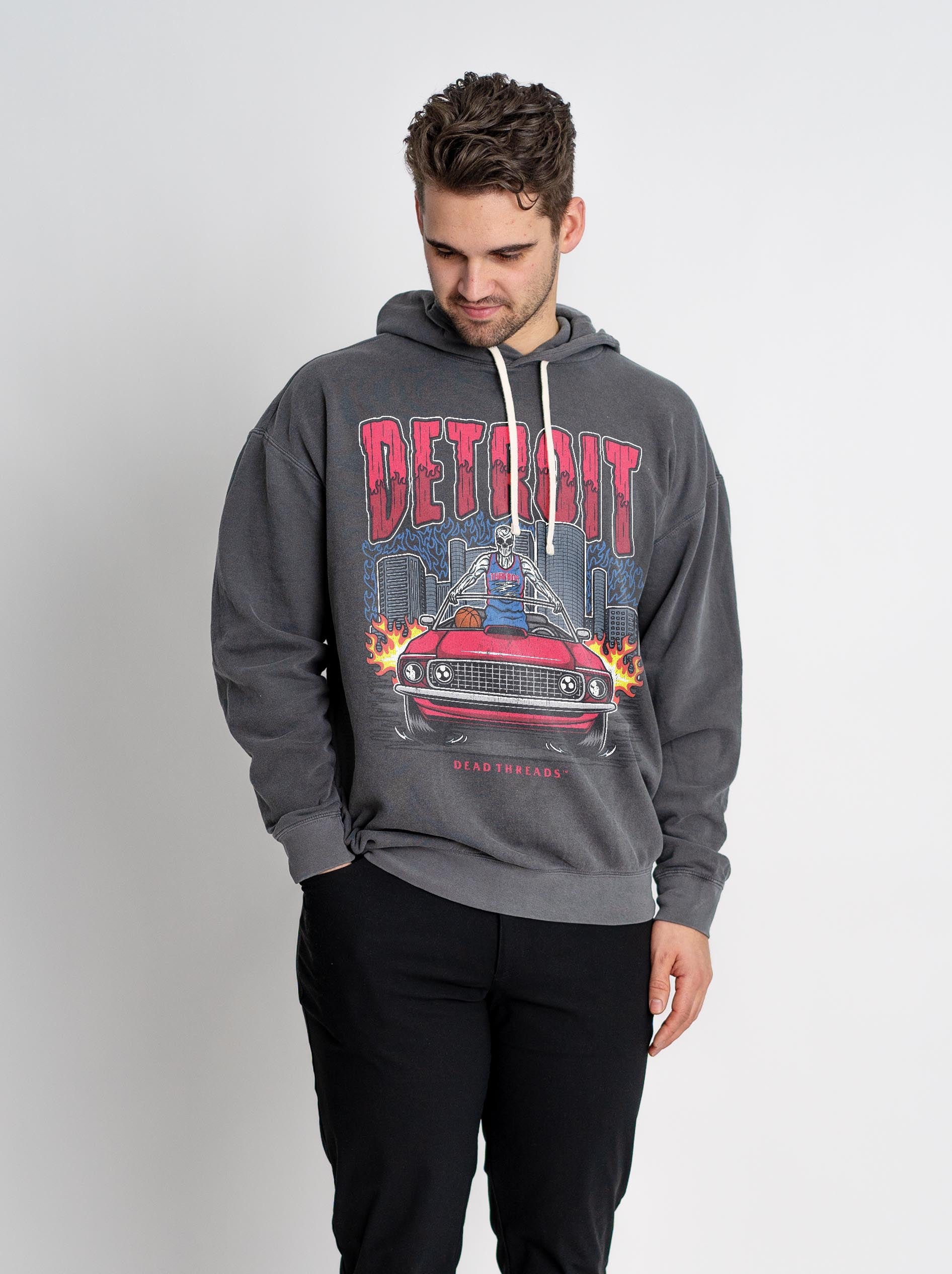DETROIT BASKETBALL - LIGHTWEIGHT HOODIE – Lightweight – Dead Threads Apparel