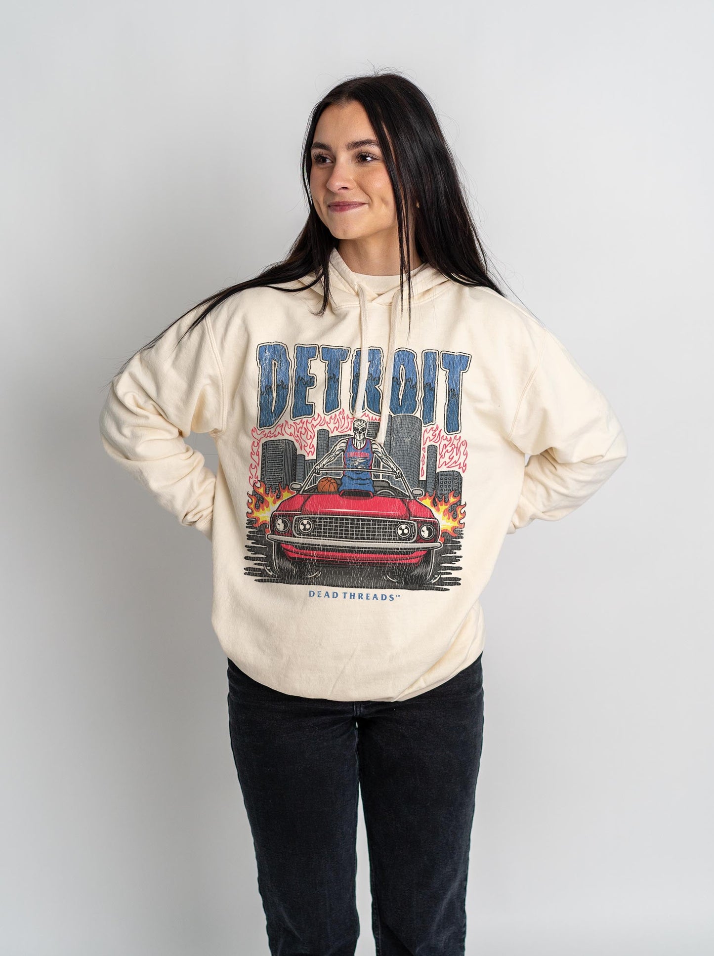 DETROIT BASKETBALL - LIGHTWEIGHT HOODIE – Lightweight – Dead Threads Apparel