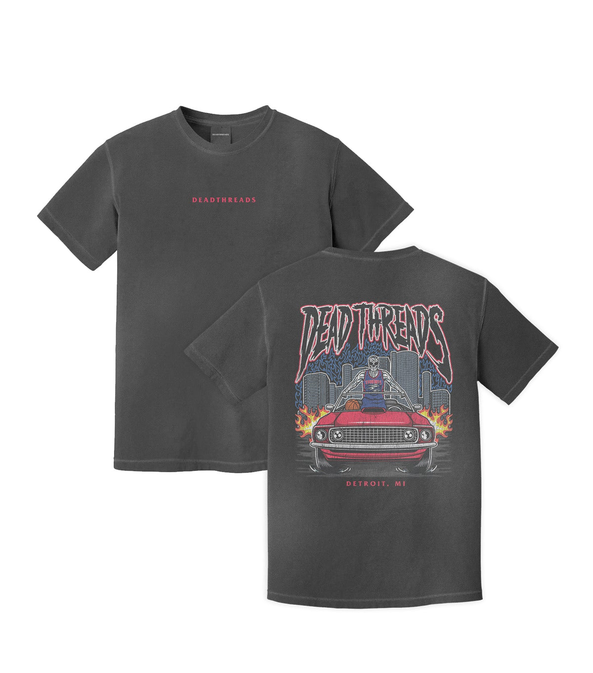 DETROIT BASKETBALL v1 - “DT ESSENTIAL" PREMIUM T-SHIRT – T-Shirt – Dead Threads Apparel