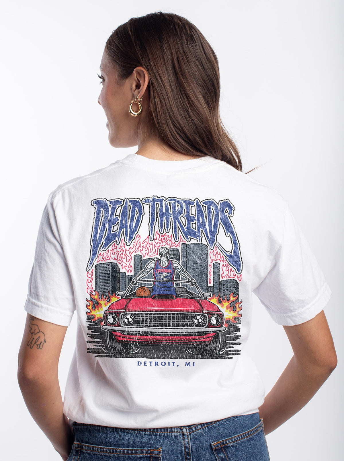 DETROIT BASKETBALL v1 - “DT ESSENTIAL" PREMIUM T-SHIRT – T-Shirt – Dead Threads Apparel