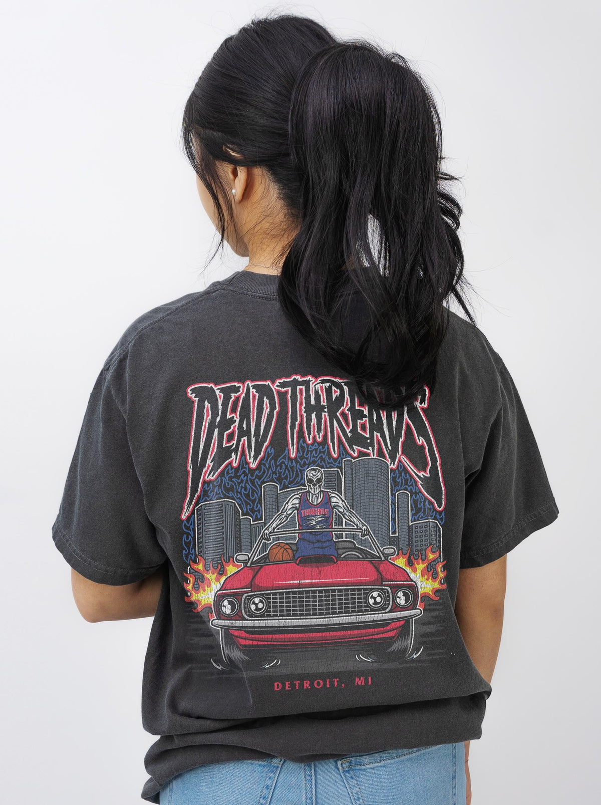 DETROIT BASKETBALL v1 - “DT ESSENTIAL" PREMIUM T-SHIRT – T-Shirt – Dead Threads Apparel