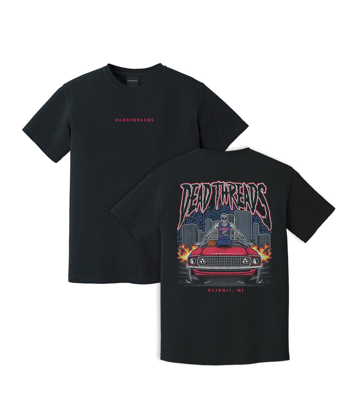 DETROIT BASKETBALL v1 - “DT ESSENTIAL" PREMIUM T-SHIRT – T-Shirt – Dead Threads Apparel