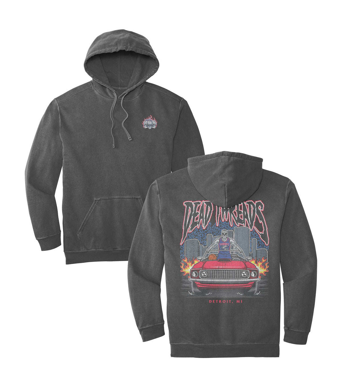 DETROIT BASKETBALL v1 - HOODIE – Hoodie – Dead Threads Apparel