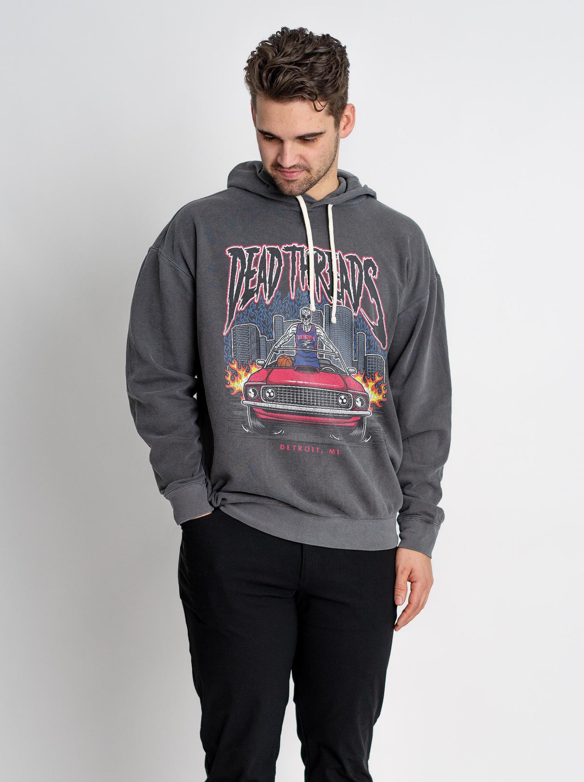 DETROIT BASKETBALL v1 - LIGHTWEIGHT HOODIE – Lightweight – Dead Threads Apparel