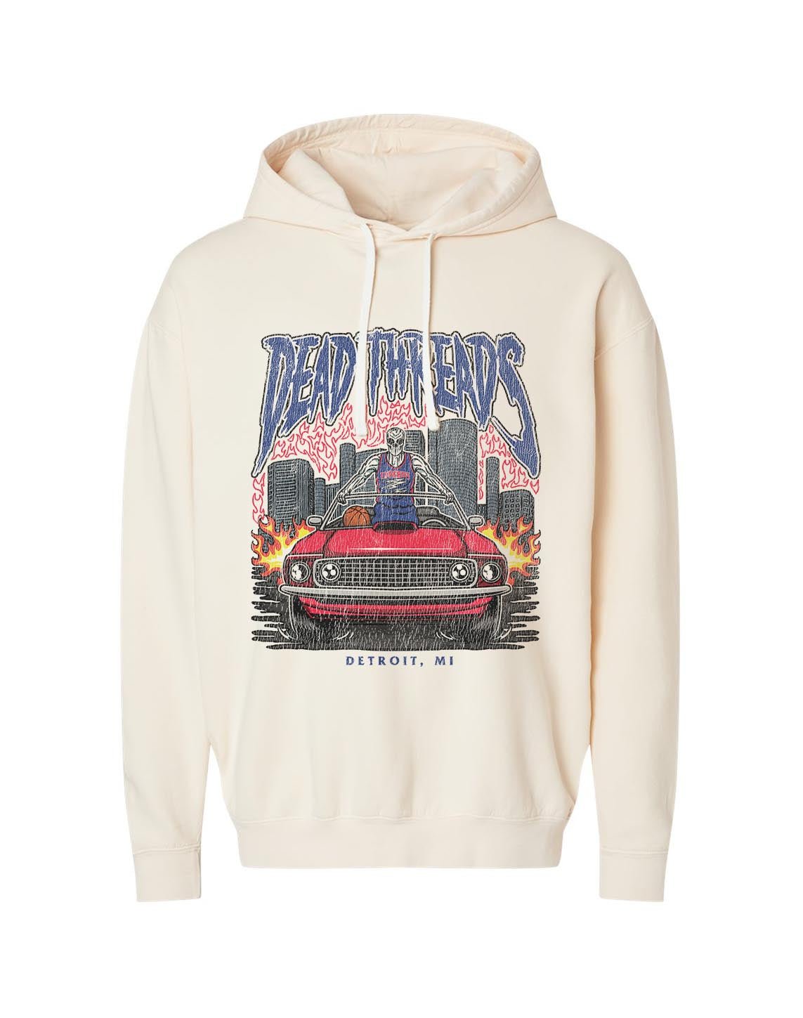 DETROIT BASKETBALL v1 - LIGHTWEIGHT HOODIE – Lightweight – Dead Threads Apparel