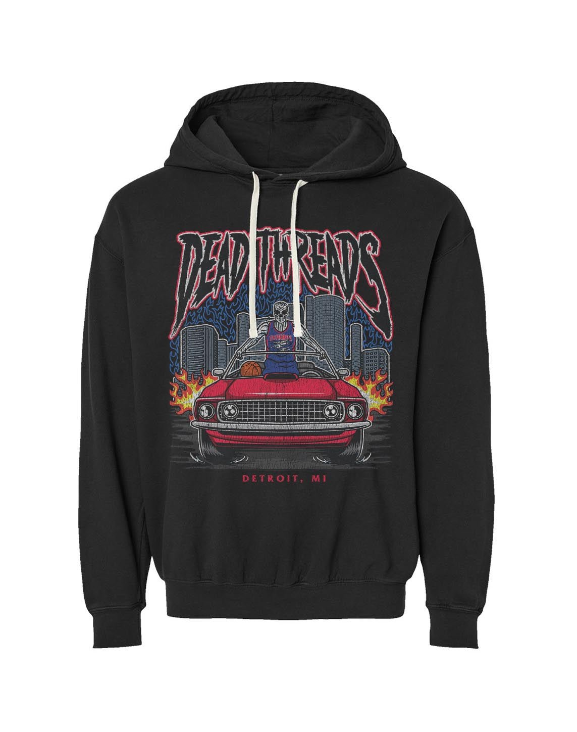 DETROIT BASKETBALL v1 - LIGHTWEIGHT HOODIE – Lightweight – Dead Threads Apparel