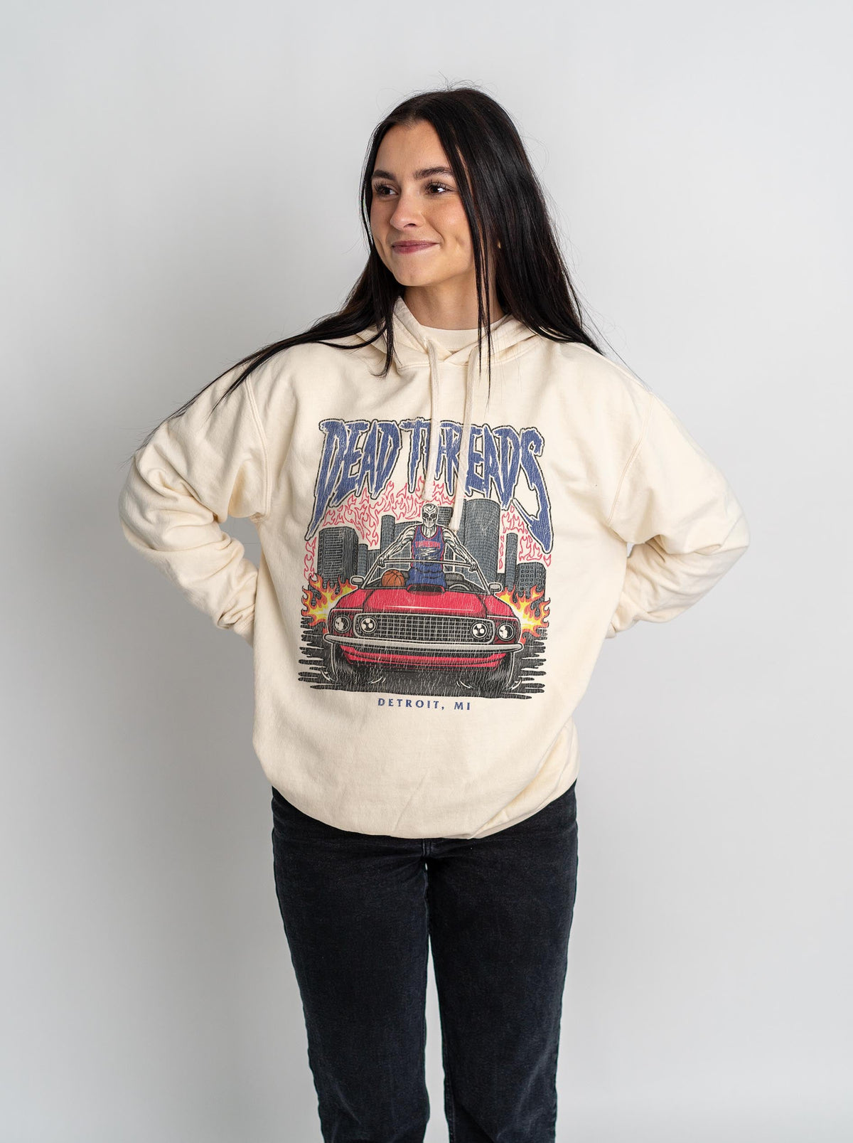 DETROIT BASKETBALL v1 - LIGHTWEIGHT HOODIE – Lightweight – Dead Threads Apparel