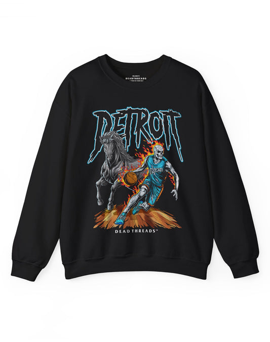 DETROIT BASKETBALL v2 CREWNECK SWEATSHIRT – Sweatshirt – Dead Threads Apparel