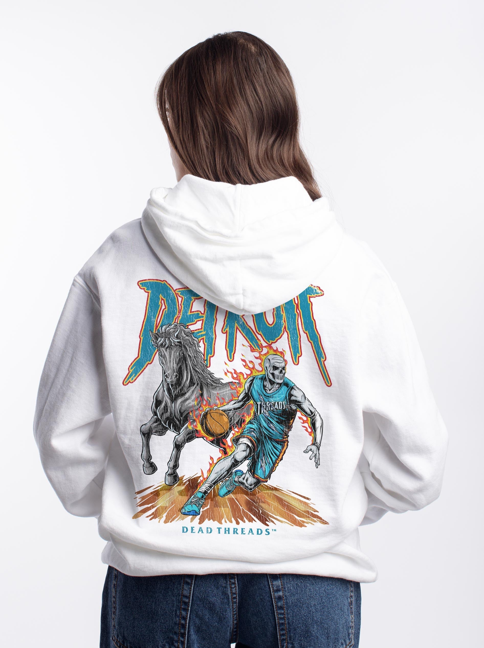 DETROIT BASKETBALL v2 - HOODIE – Hoodie – Dead Threads Apparel