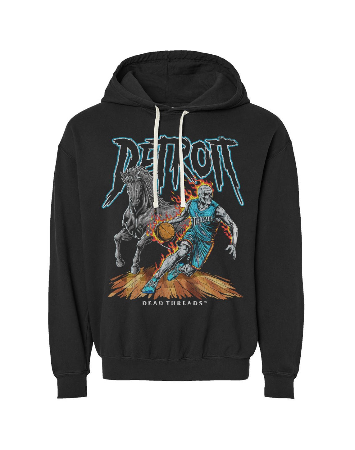 DETROIT BASKETBALL v2 - LIGHTWEIGHT HOODIE – Lightweight – Dead Threads Apparel