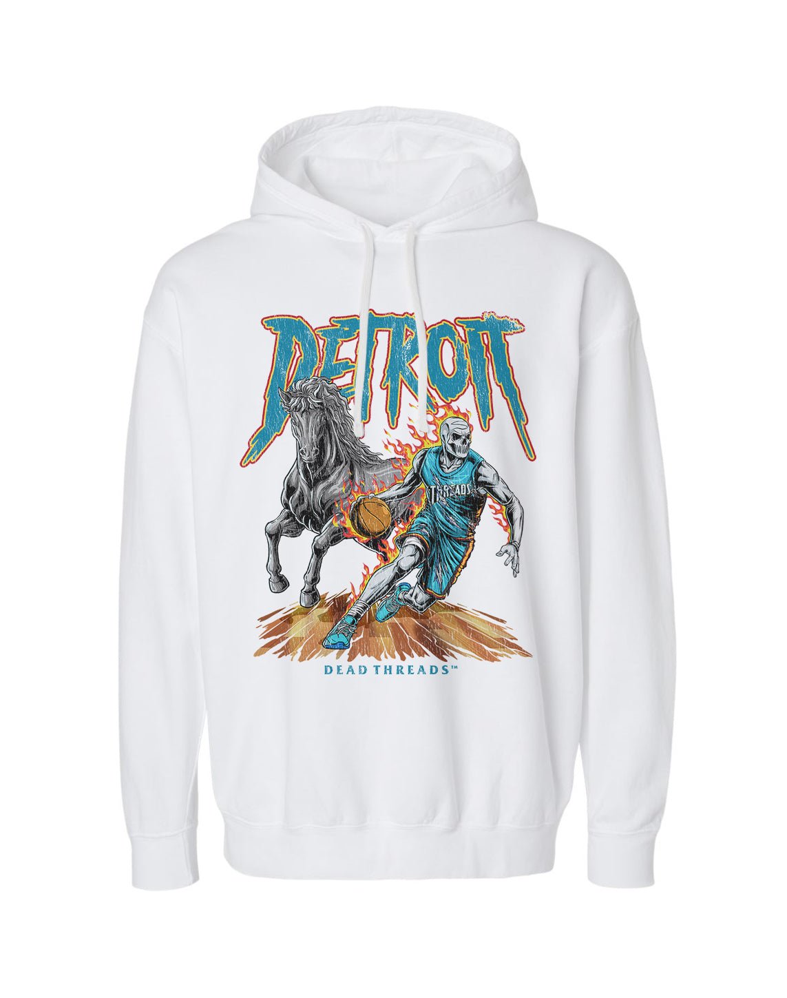 DETROIT BASKETBALL v2 - LIGHTWEIGHT HOODIE – Lightweight – Dead Threads Apparel