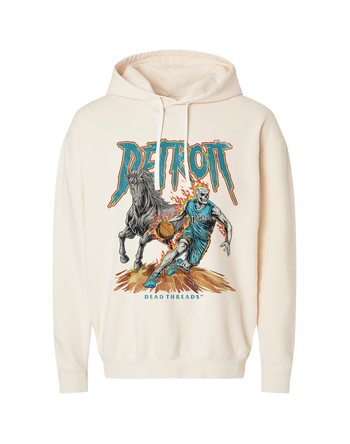DETROIT BASKETBALL v2 - LIGHTWEIGHT HOODIE – Lightweight – Dead Threads Apparel