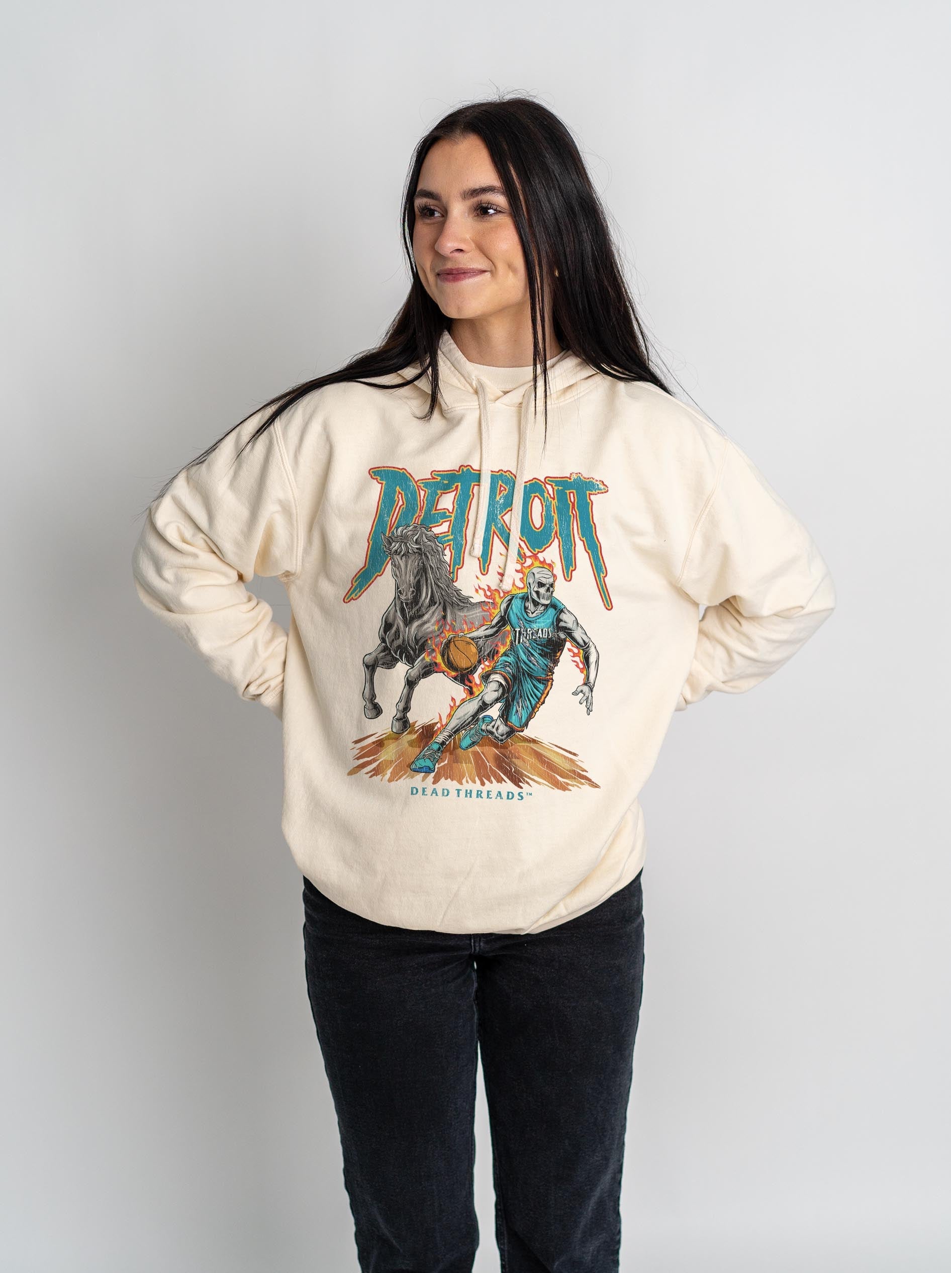 DETROIT BASKETBALL v2 - LIGHTWEIGHT HOODIE – Lightweight – Dead Threads Apparel