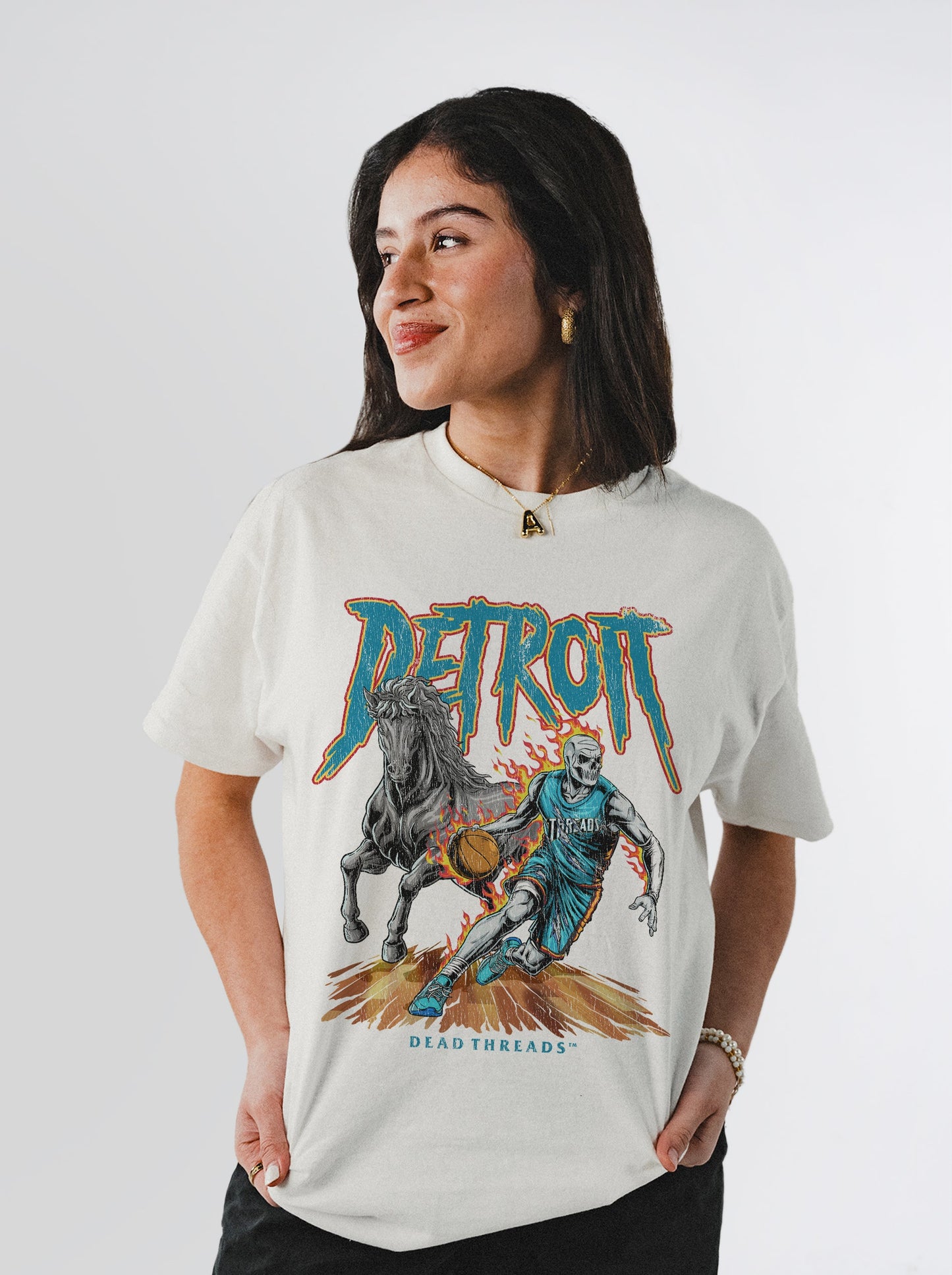 DETROIT BASKETBALL v2 – T-Shirt – Dead Threads Apparel