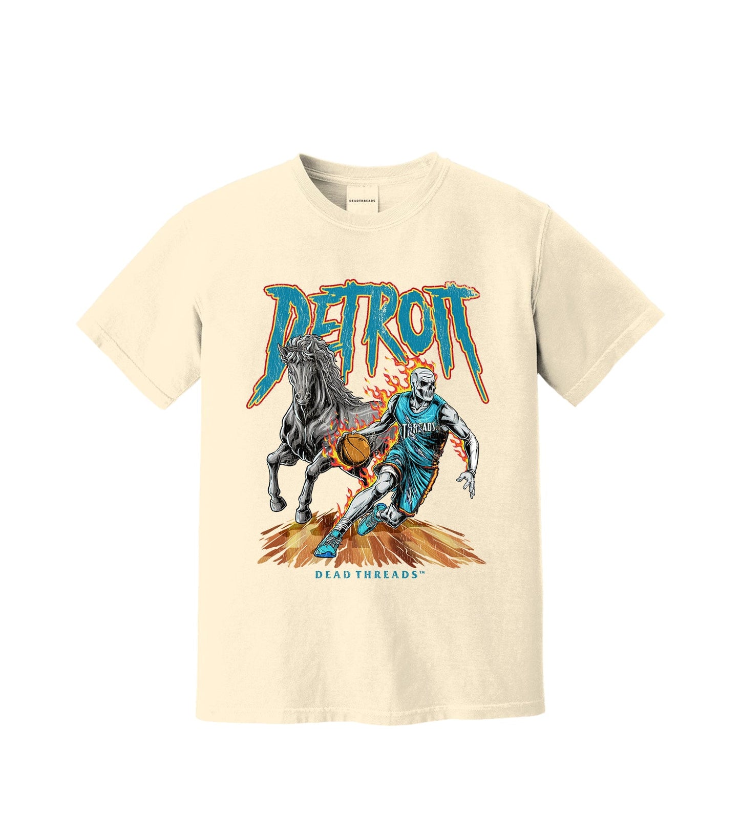 DETROIT BASKETBALL v2 – T-Shirt – Dead Threads Apparel