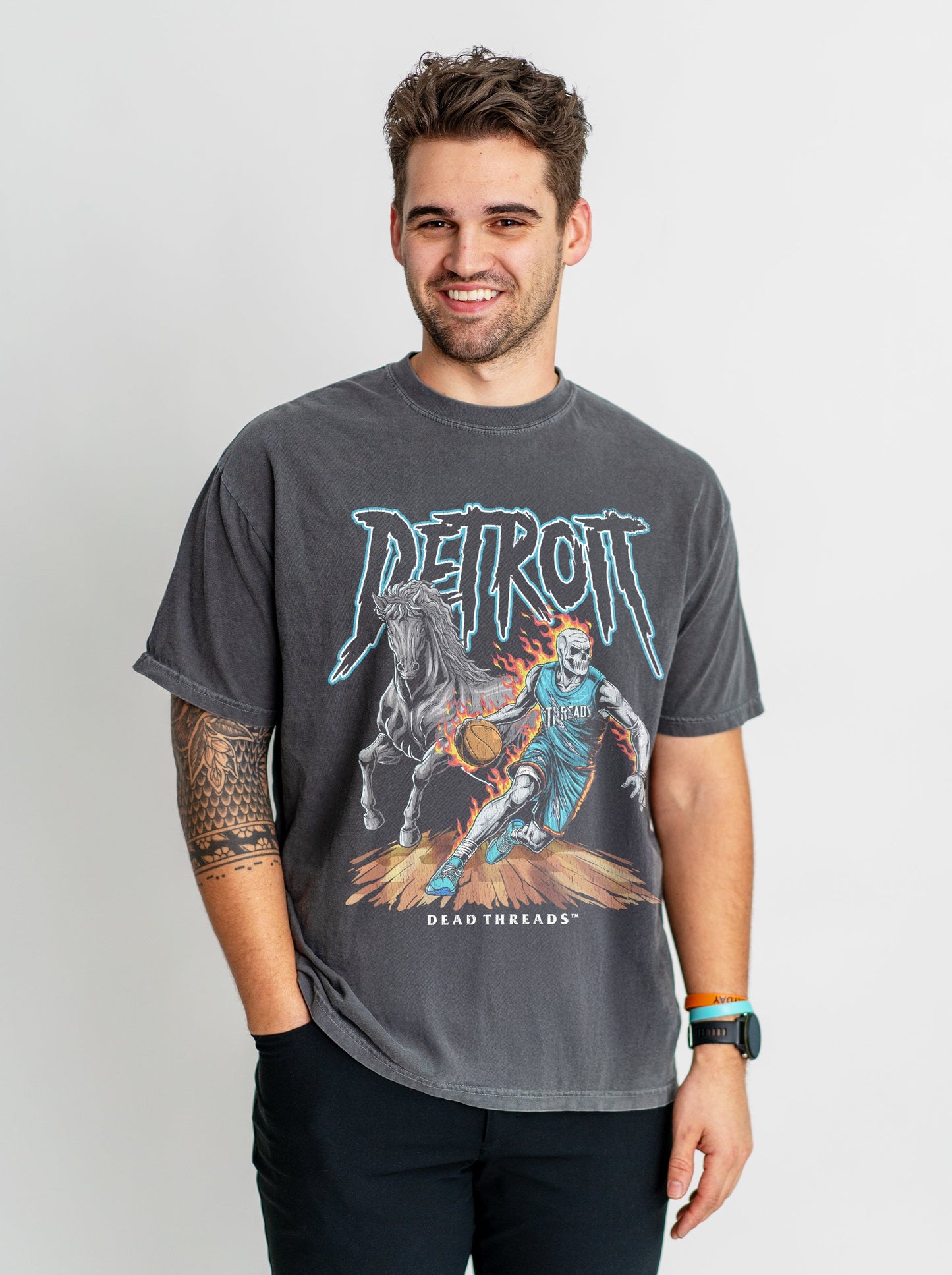 DETROIT BASKETBALL v2 – T-Shirt – Dead Threads Apparel