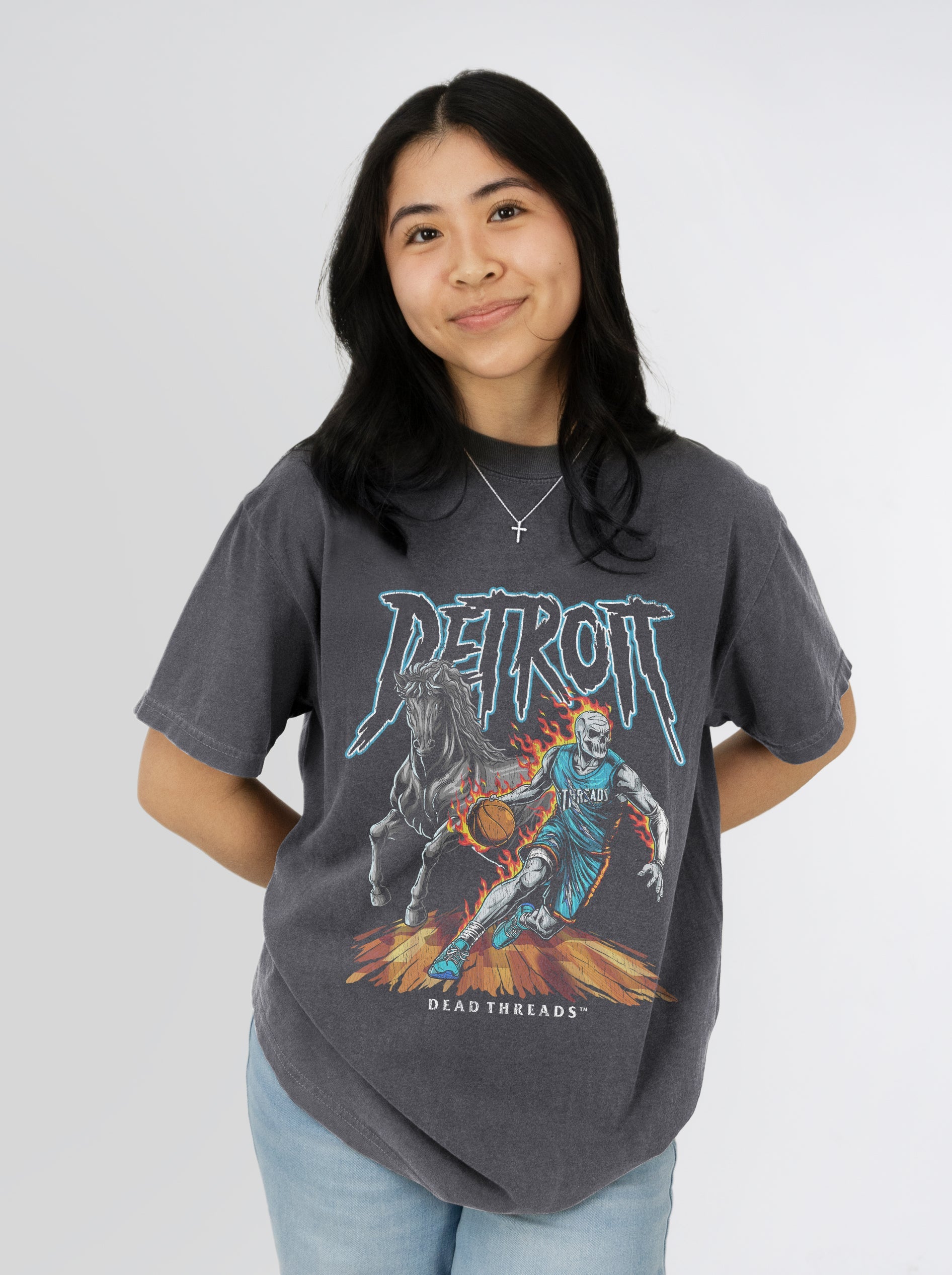 DETROIT BASKETBALL v2 – T-Shirt – Dead Threads Apparel