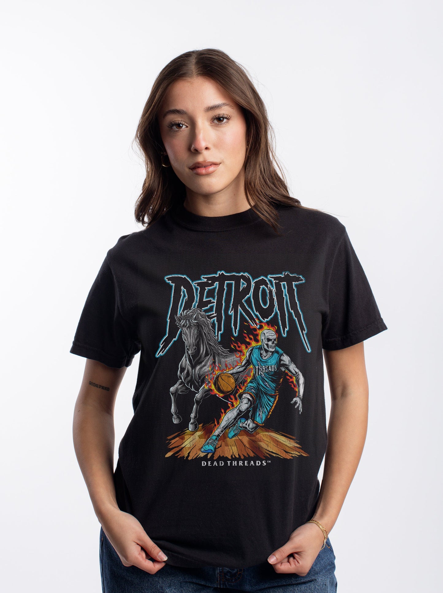 DETROIT BASKETBALL v2 – T-Shirt – Dead Threads Apparel