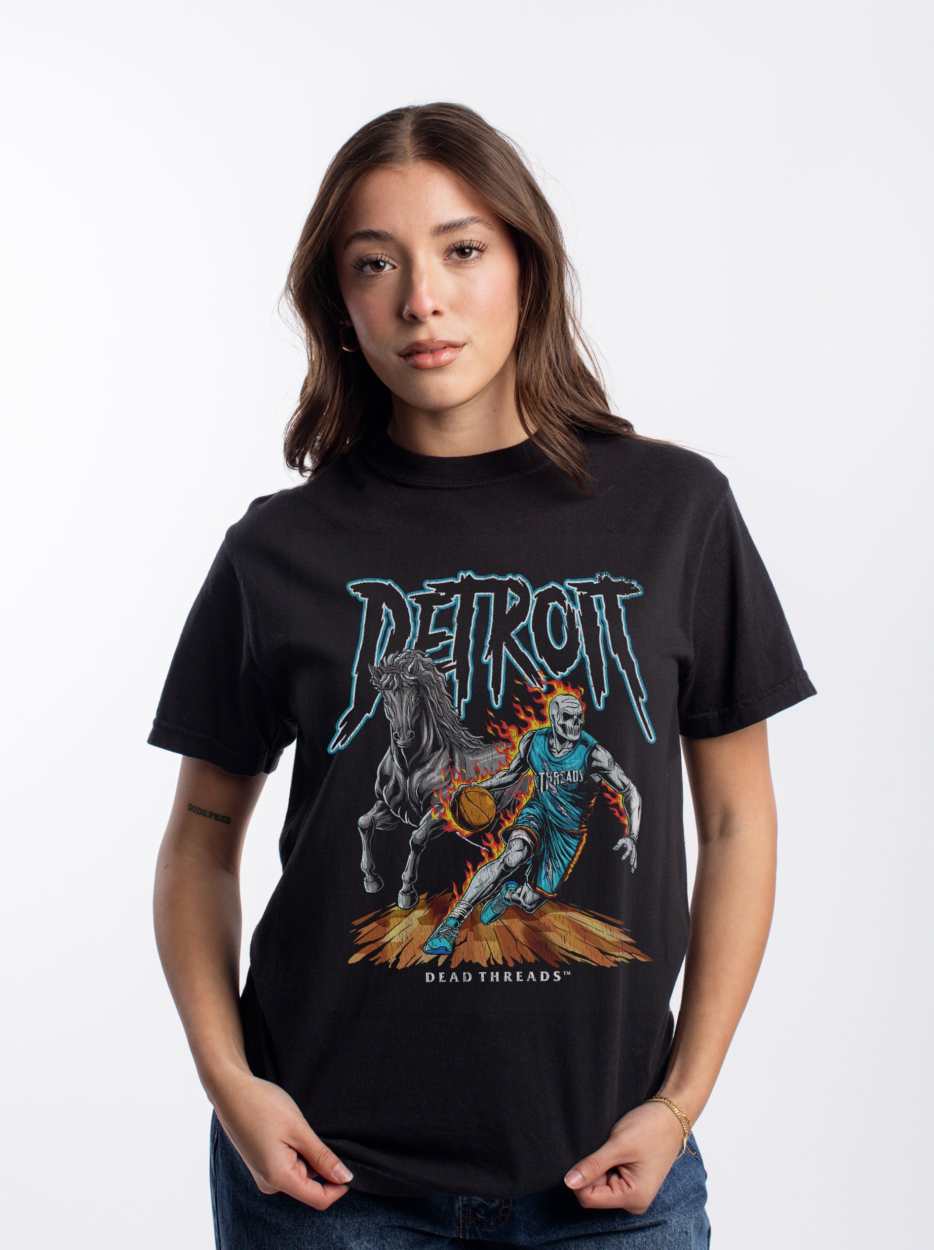 DETROIT BASKETBALL v2 – T-Shirt – Dead Threads Apparel