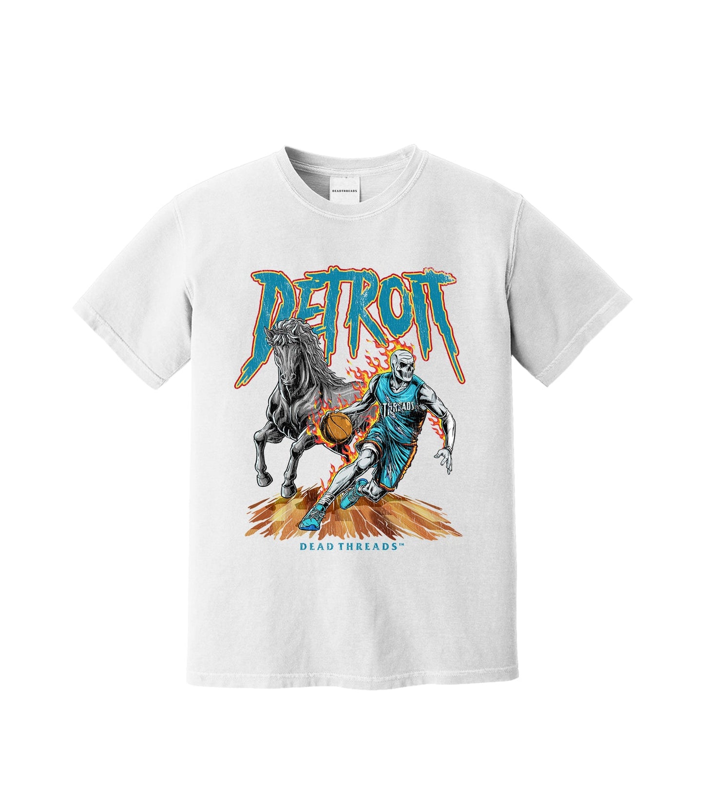 DETROIT BASKETBALL v2 – T-Shirt – Dead Threads Apparel