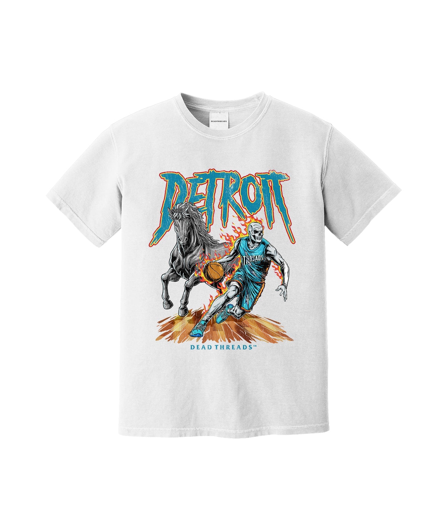 DETROIT BASKETBALL v2 – T-Shirt – Dead Threads Apparel