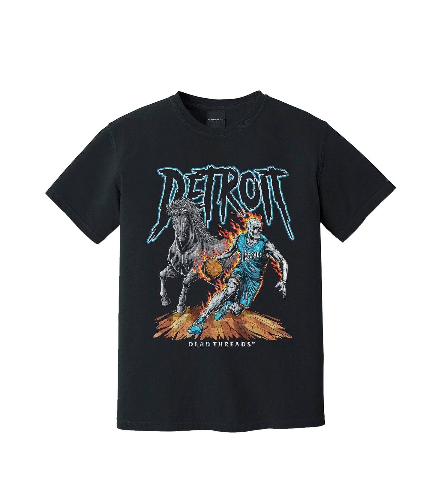 DETROIT BASKETBALL v2 – T-Shirt – Dead Threads Apparel
