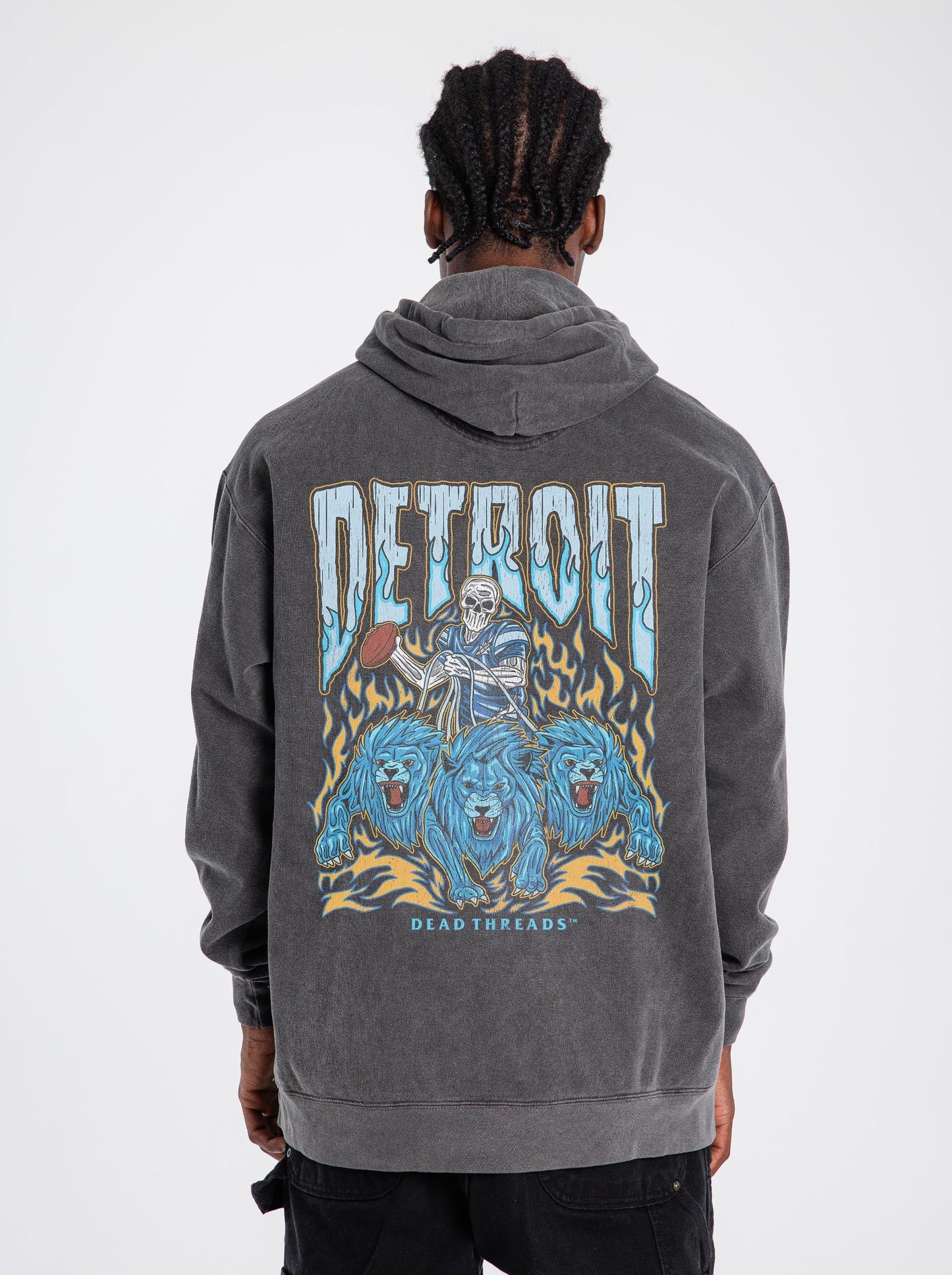 DETROIT FOOTBALL - “DT ESSENTIAL" HOODIE – Hoodie – Dead Threads Apparel